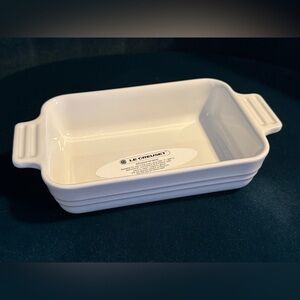 NEW Le Creuset White 18cm Rectangular Stoneware Baking Dish